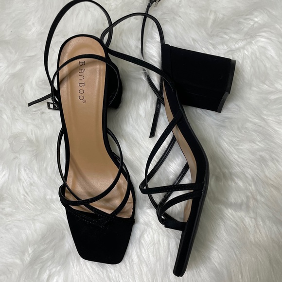 Square toe block heel sandals - Picture 5 of 5